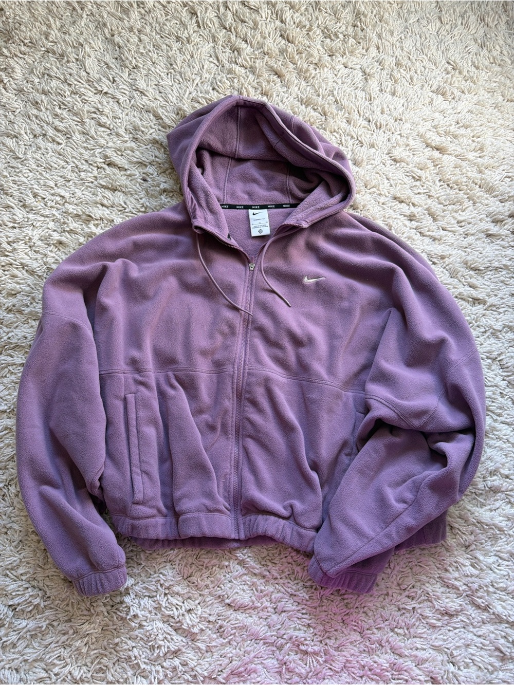 Nike Lavender Hooded Zip Fleece Jacket